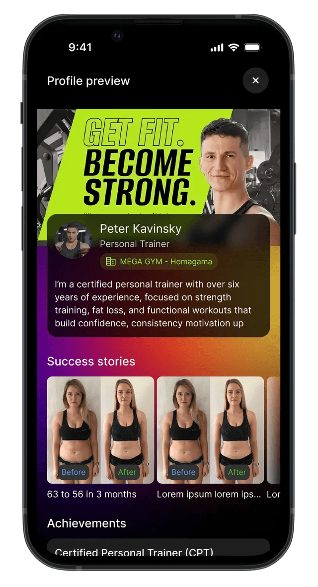 FitConnect பயிற்சியாளர் app screenshot 4