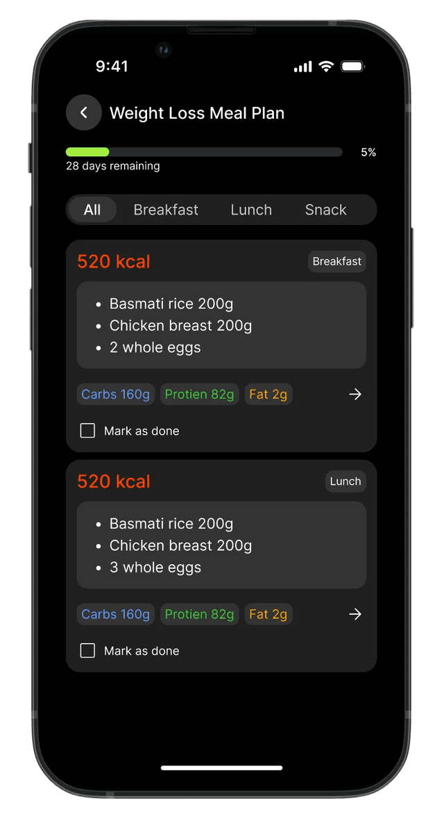 FitConnect සාමාජිකයින්ට app screenshot 4