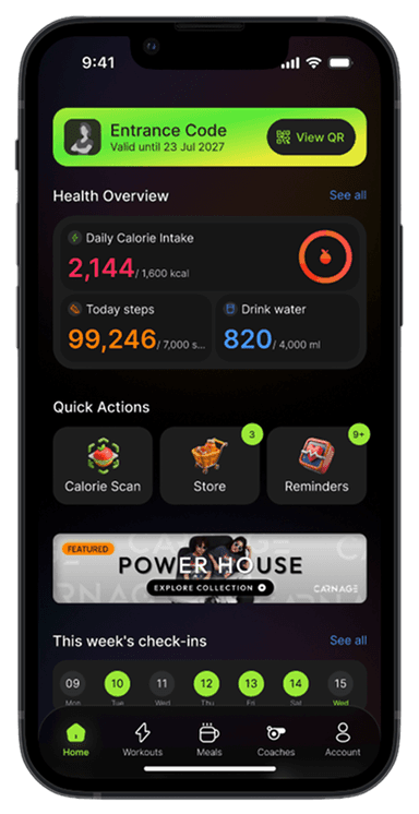 Habit tracking screen 1