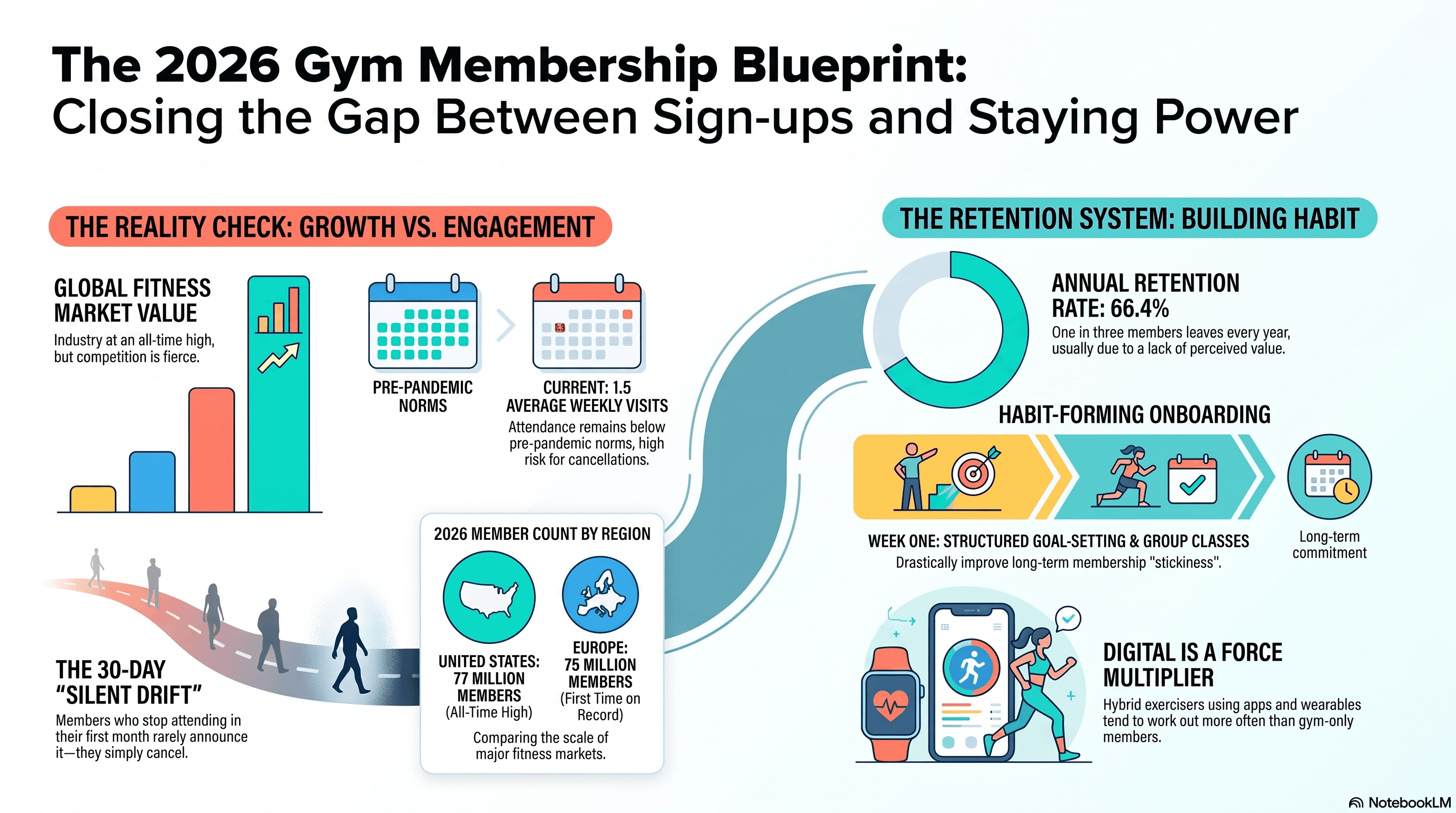 The Gym Membership Numbers Every Owner Should Know in 2026 (And What They Mean for Your Retention)