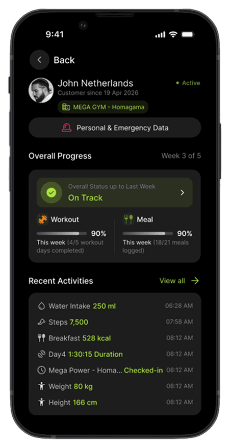 Coach client plans screen 2
