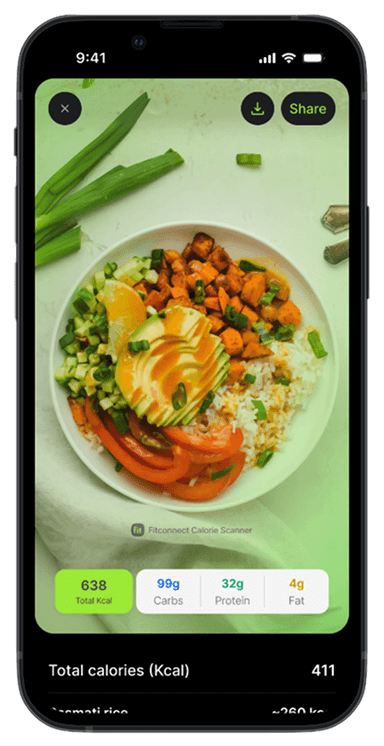 Calorie scanner screen 3