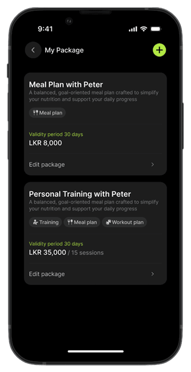 Coach public profile screen 1